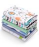 Babyhug 100% Cotton Wash Cloth Pack of 6 - Multicolor