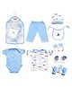VParents Honey Punch New born Baby Gift Set Blue - Pack of 10