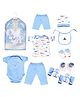 VParents Honey Punch New born Baby Gift Set Blue - Pack of 13