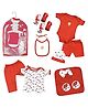VParents Honey Punch New born Baby Gift Set Red - Pack of 13