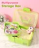 Compact Multi Functional Storage Box with Handles- Green