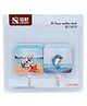 Suction Hooks Ocean Print Pack of 2 (Print & Colour May Vary)