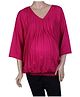 W Long Sleeves Tunic - Pink