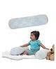 The White Willow Memory Foam Soft Baby Bolster Pillow For Side Support, Neck Support with Removable Washable Organic Bamboo Cover - Green