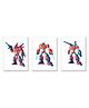 Wens Sparkle Laminated Kids Wall Panels Transformers Theme Set of 3 - Multicolor 
