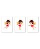 Wens Laminated Kids Wall Panels Fairy Set of 3 - Pink