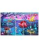 Wens Fantasy World Velvet Laminated Wall Art With 5 Panels - Multicolor