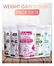 ByGrandma Combo 5-Pack Baby Porridge Mix, Healthy Weight Gain Foods, 12M+, 1400g