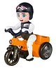 Zest 4 Toyz 360 Degree Rotating Stunt Tricycle With Bump & Go Action - White