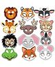 Party Propz Jungle Theme Face Mask - 12 Pieces 