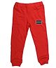 Wear Your Mind Striped Detailing Full Length Joggers - Red