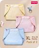 Babyhug Waterproof Nappy Extra Large  Size Set of 3 - Yellow Pink Blue