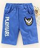 Kookie Kids Shorts Text Print - Blue
