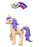 Funcart Unicorn Shape Eraser - Purple