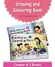 Target Publication Blossom Drawing and Colouring Books Pack of 2 - English