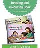 Target Publication Blossom Drawing & Colouring Practice Books Level 3 & 4 Set of 2 - English