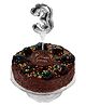 Amfin Number Foil Balloon Cake Topper - Silver