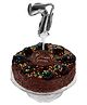 Amfin Numeric 7 Foil Balloon Cake Topper - Silver