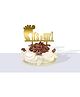 Amfin It's A Girl Cake Topper - Golden