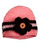 Knits & Knots Flower Detailed Cap - Pink