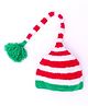 MayRa Knits Striped Cap - Red