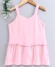 Kookie Kids Sleeveless Solid Color Frock Style Top - Pink