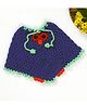 USHA ENTERPRISES Eyes Design Half Sleeves Poncho - Blue