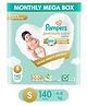 Pampers Premium Care Pants, Small size baby diapers (S), 140 Count, Softest ever Pampers pants