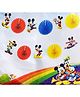 Funcart  Mickey Mouse Paper Fan Banner Multicolor - Length 200 cm