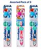 Jordan Step by Step Toothbrushes With Timer - Pack of 3 (Colour May Vary)