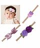Babymoon Baby Floral Headbands Set of 3 - Purple 