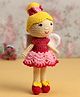 Happy Threads Crochet Fairy Doll with Wings Green - Height 18.5 cm