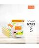 Tulips Premium MultiColour Cotton Balls Pack of 5 - 50 Pieces Each