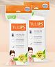Tulips Cotton Pads Pack of 2 - 50 Pieces Each