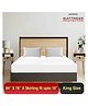 Mattress Protector Water Proof Breathable Stretchable Fitted 84 x 78 Inch for Double Bed King Size with Elastic Strap Water Resistant Ultra Soft Hypoallergenic Bed Cover - White