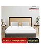 Mattress Protector Water Proof  Breathable Hand & Machine Washable Fitted elastic band- 72 X 75 Inch - Water Resistant Ultra Soft Bed Cover Double Bed - (White)