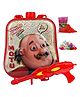 Zest 4 Toyz Motu Patlu Themed Holi Water Gun with 2.9 Litres Storage Backpack 100 Water Balloons and 1 Holi Gulal Water - Red