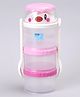 Papa Milk Powder Container with Spoon & Fork - Pink