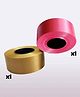 Shopperskart Plastic Ribbons Golden Pink - Set of 2