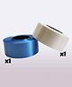 Shopperskart Plastic Ribbons Blue Silver - Set of 2