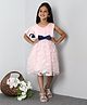 Mark & Mia Angel Sleeves Frock Leaf Embroidered - Light Pink