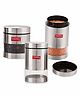Hazel Stainless Steel Containers Set of 3 - Silver