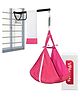 VParents Infant Swing Cradle with Metal Window Hanger - Red