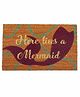 Arditex Mermaid Design Door Mat - Brown
