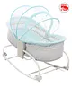 Babyhug Opal 3 in 1 Cosy Manual Rocker cum Sleeper with Mosquito Net - Blue (Without Toys)