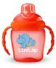 LuvLap Hippo Spout Sipper for Infant/Toddler, 225ml, Anti-Spill Sippy Cup with soft Silicone Spout, BPA Free, Sipper with handles, 6m+ (Orange)