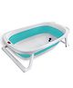 LuvLap Splash 2-in-1 Folding Baby Bath Tub & Bather with Temperature Sensitive Plug & Anti-Slip Base, for Newborn to 3 Years (Green)