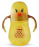 LuvLap Naughty Duck Sipper for Infant/Toddler 280ml, Anti-Spill Sippy Cup with Soft Silicone Straw BPA Free, 12m+ (Yellow)