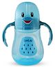 LuvLap Little Dolphin Sipper for Infant/Toddler 280ml, Anti-Spill Sippy Cup with Soft Silicone Straw BPA Free, 12m+ (Blue)