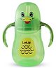 LuvLap Clever Frog Sipper for Infant/Toddler 280ml, Anti-Spill Sippy Cup with Soft Silicone Straw BPA Free, 12m+ (Green)